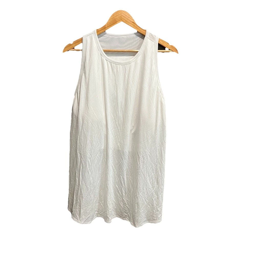 Shebird White Sleeveless Women's Tank Top‎ Size 9 Built in Bra
